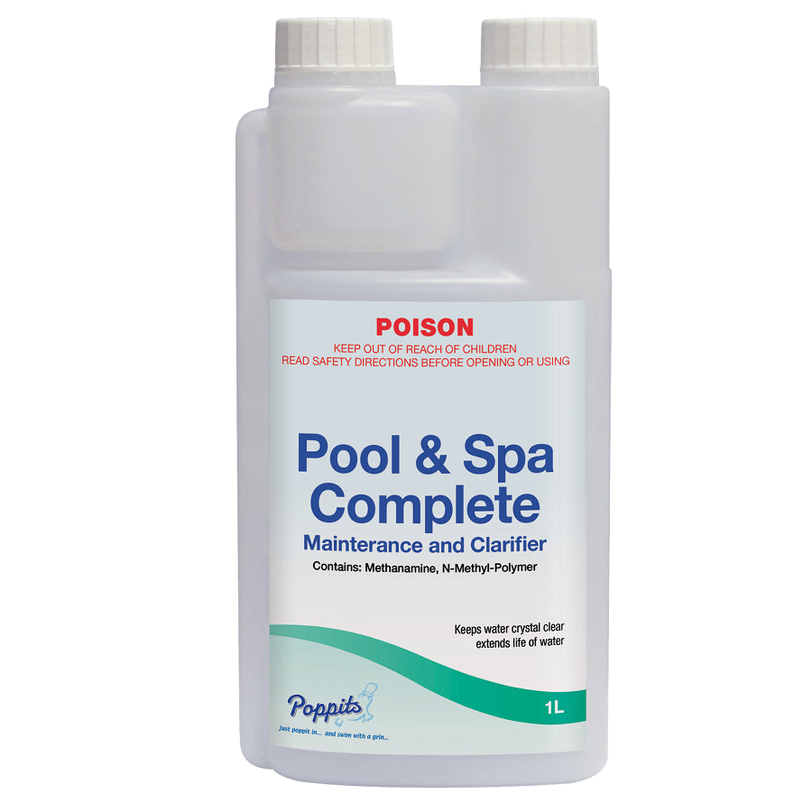 Poppits Spa Complete Pool & Spa Maintenance 1LT