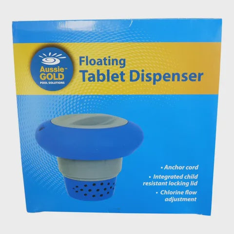 FLOATING TABLET DISPENSER AUSSIE GOLD