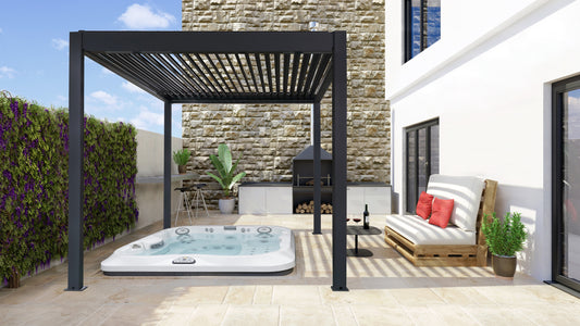 3x3 - Motorised Pergola with LED lights